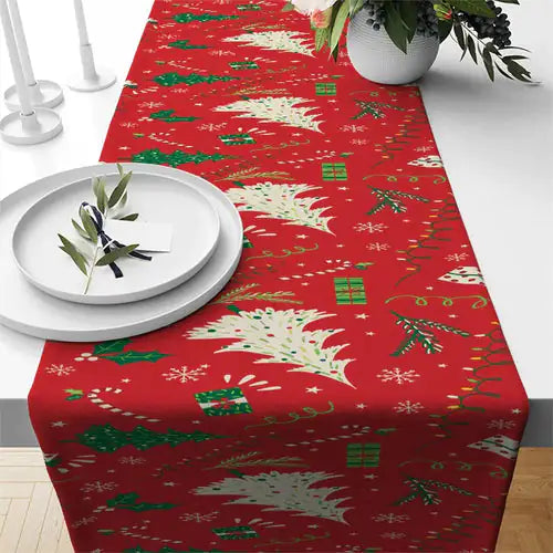 Christmas Snowflake Table Flag: Festive Table Décor